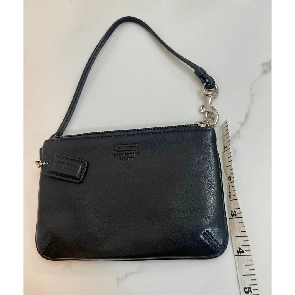 Coach leather wristlet